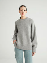 Load image into Gallery viewer, Ophelia Round Neck Heavyweight Premier Cashmere Sweater