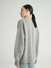 Load image into Gallery viewer, Ophelia Round Neck Heavyweight Premier Cashmere Sweater