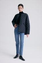 Charger l'image dans la galerie, Symbol Diamond-Pattern Round Neck Coat