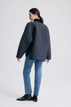 Charger l'image dans la galerie, Symbol Diamond-Pattern Round Neck Coat