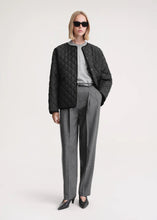 Charger l'image dans la galerie, Symbol Diamond-Pattern Round Neck Coat