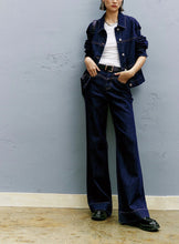Load image into Gallery viewer, JEAN High-Waisted Wide-Leg Denim Pants
