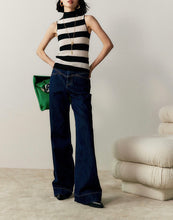 Load image into Gallery viewer, JEAN High-Waisted Wide-Leg Denim Pants