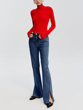 将图片加载到图库查看器,Rose Super Fine Seamless Merino Wool Turtleneck