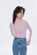 将图片加载到图库查看器,Rose Super Fine Seamless Merino Wool Turtleneck
