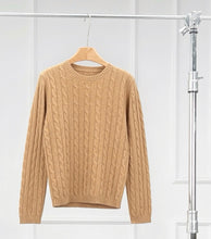 Load image into Gallery viewer, Kow Classic Cable Knit Premier Cashmere Sweater