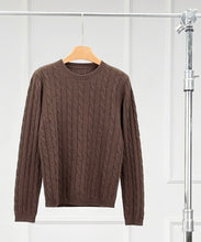 Load image into Gallery viewer, Kow Classic Cable Knit Premier Cashmere Sweater