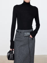 将图片加载到图库查看器,Rose Super Fine Seamless Merino Wool Turtleneck