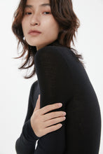 将图片加载到图库查看器,Rose Super Fine Seamless Merino Wool Turtleneck