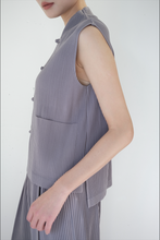 将图片加载到图库查看器,Panku Buttoned Stand Collar Fusion Vest