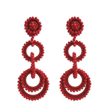 将图片加载到图库查看器,Bollywood Blossom Earrings — Handcrafted Elegance with a Cultural Soul