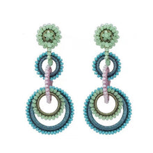 将图片加载到图库查看器,Bollywood Blossom Earrings — Handcrafted Elegance with a Cultural Soul