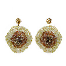 Cargar imagen en el visor de la galería, Patchouli Sunflower Beads Earring & Ring Set