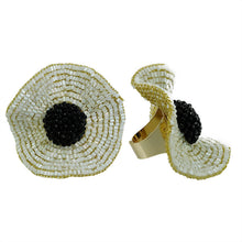 Cargar imagen en el visor de la galería, Patchouli Sunflower Beads Earring & Ring Set