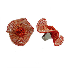 Cargar imagen en el visor de la galería, Patchouli Sunflower Beads Earring & Ring Set