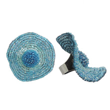 Cargar imagen en el visor de la galería, Patchouli Sunflower Beads Earring & Ring Set