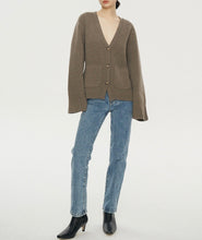 Charger l'image dans la galerie, Scarlet Heavyweight Premier Cashmere Cardigan