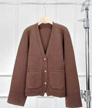 Charger l'image dans la galerie, Scarlet Heavyweight Premier Cashmere Cardigan