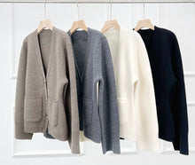 Charger l'image dans la galerie, Scarlet Heavyweight Premier Cashmere Cardigan