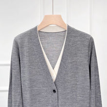Charger l'image dans la galerie, Memaire Double-Layered Extra Fine Merino Cardigan