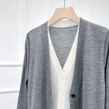 Charger l'image dans la galerie, Memaire Double-Layered Extra Fine Merino Cardigan