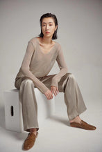 Load image into Gallery viewer, Akina Silk Satin Wide Leg Pants