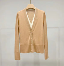 Charger l'image dans la galerie, Memaire Double-Layered Extra Fine Merino Cardigan