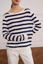 将图片加载到图库查看器,ÀIMAI Sea Soul Breeze Retro Dream Stripes Double Extra Superfine Merino Wool Top