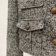 Charger l'image dans la galerie, ÀIMAI Tweed Retro Cropped Wool Coat