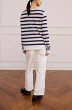 将图片加载到图库查看器,ÀIMAI Sea Soul Breeze Retro Dream Stripes Double Extra Superfine Merino Wool Top