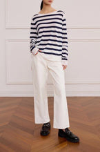 将图片加载到图库查看器,ÀIMAI Sea Soul Breeze Retro Dream Stripes Double Extra Superfine Merino Wool Top