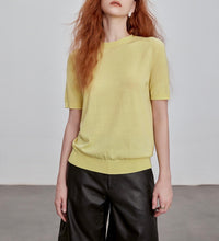 将图片加载到图库查看器,Maya Seamless Wool Knit Short Sleeve