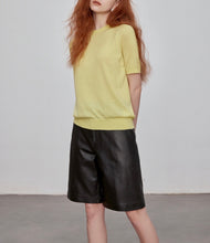 将图片加载到图库查看器,Maya Seamless Wool Knit Short Sleeve