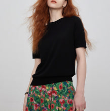 将图片加载到图库查看器,Maya Seamless Wool Knit Short Sleeve