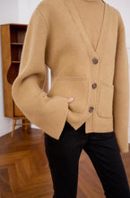 画像をギャラリービューアに読み込む, Scarlet Contour Cashmere Cardigan