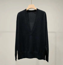 将图片加载到图库查看器,ÀIMAI Classic Cashmere V-Neck Sweater Set