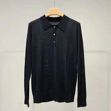 将图片加载到图库查看器,AIMIA Vintage Merino Knitting Polo