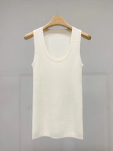 将图片加载到图库查看器,Merina Treasure Superfine Merino U-Neck Tank