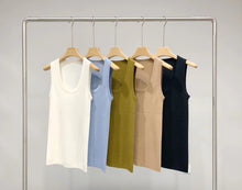将图片加载到图库查看器,Merina Treasure Superfine Merino U-Neck Tank