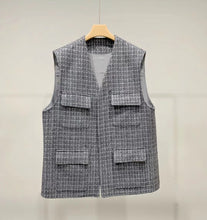 Charger l'image dans la galerie, Crush Custom-Made Tweed Wool Pocket Vest