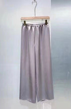 Load image into Gallery viewer, Akina Silk Satin Wide Leg Pants