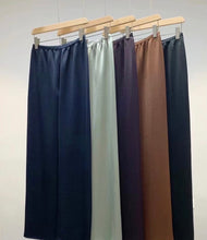 Load image into Gallery viewer, Akina Silk Satin Wide Leg Pants