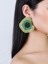 Cargar imagen en el visor de la galería, Patchouli Sunflower Beads Earring & Ring Set