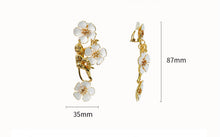 将图片加载到图库查看器,Enamel Monkey and Tipani Flower Earrings