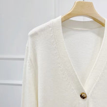 将图片加载到图库查看器,Sander Contour Merino Wool Cardigan