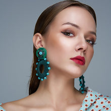 将图片加载到图库查看器,ÀIMAI Gemstone Harmony Earrings — Artistry, Ethically Woven