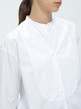 将图片加载到图库查看器,Tuxedo Stand Collar Cotton Sateen Shirt