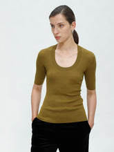 将图片加载到图库查看器,Eva Merino U-neck Top