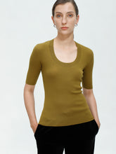 将图片加载到图库查看器,Eva Merino U-neck Top
