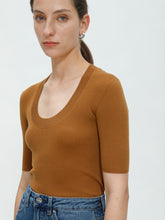 将图片加载到图库查看器,Eva Merino U-neck Top